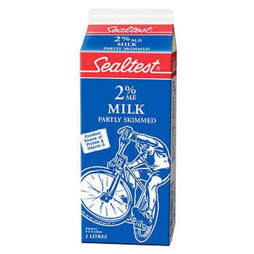『2L 盒裝』【Sealtest】牛奶 2% 2L