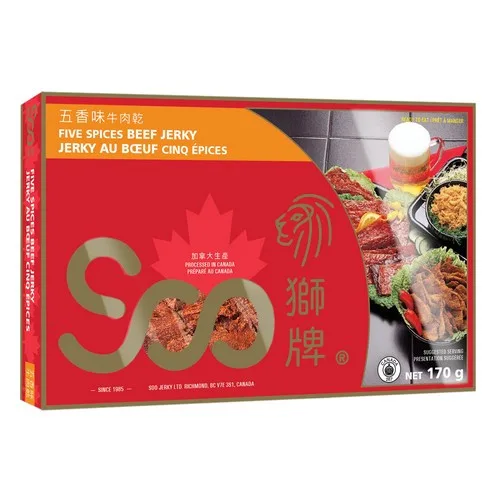 狮牌五香味牛肉干 170G