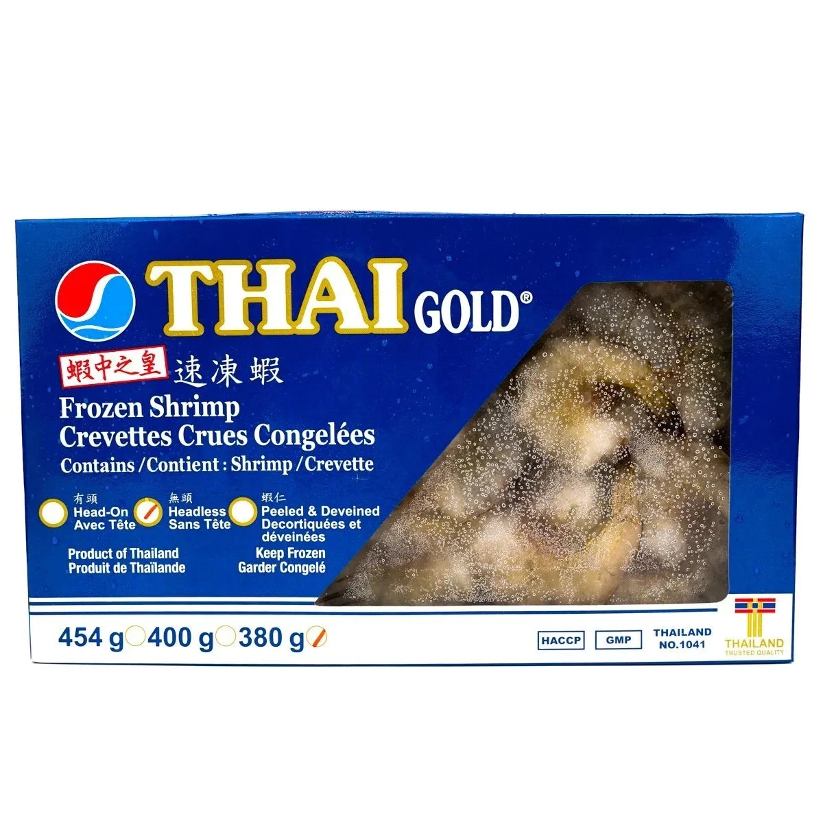 Headless Thai Gold Quick Frozen Headless White Shrimp 31/35