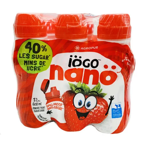 IOGO nano低糖酸奶 草莓【6*93ml】