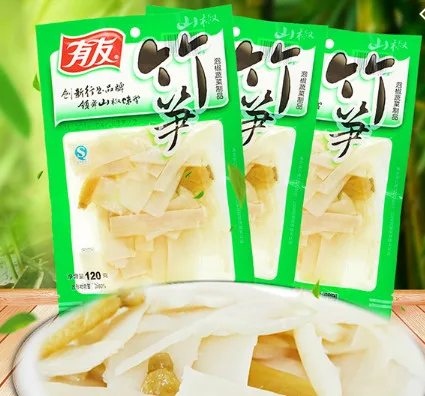 Youyou Pickled Pepper Flavored Bamboo Shoots Green